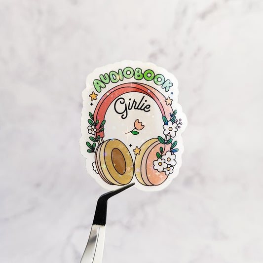 AudioBook Girlie Holographic Sticker