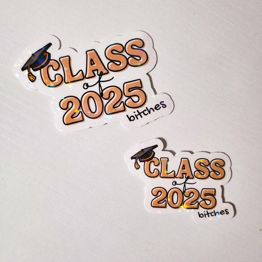 Class Of 2025 Bitches Holographic Sticker