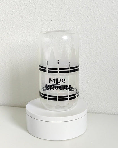 Crayon Color Changing Coffee Glass Cup