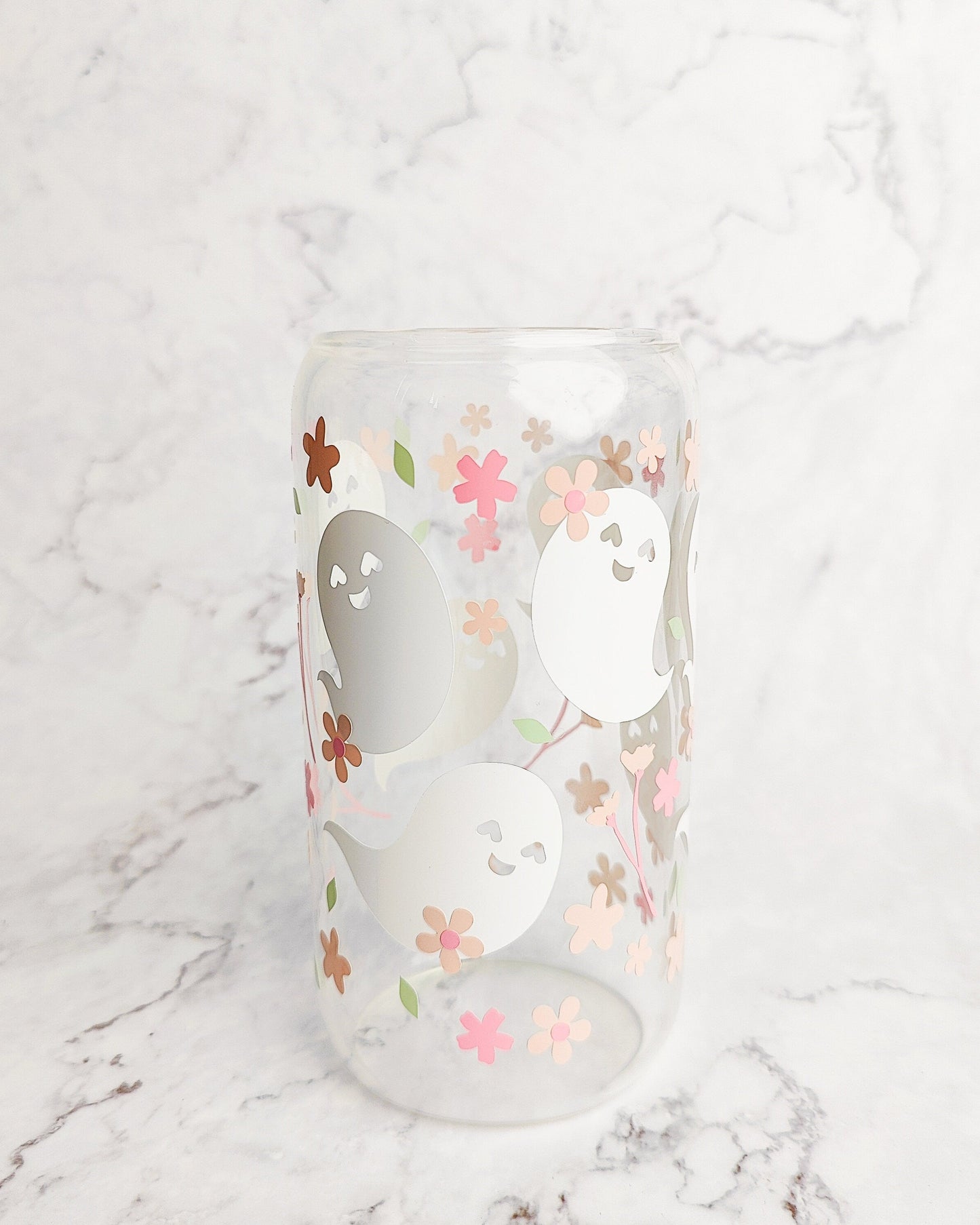 Spring Ghosts Glass Coffee Cup