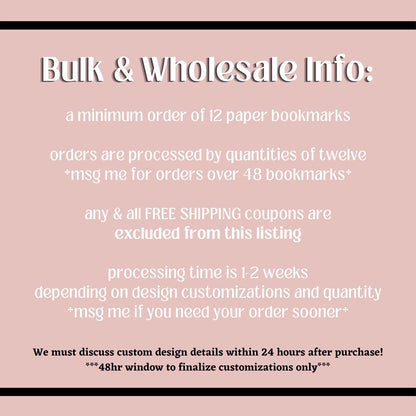 Bulk and Wholesale Paper Bookmarks
