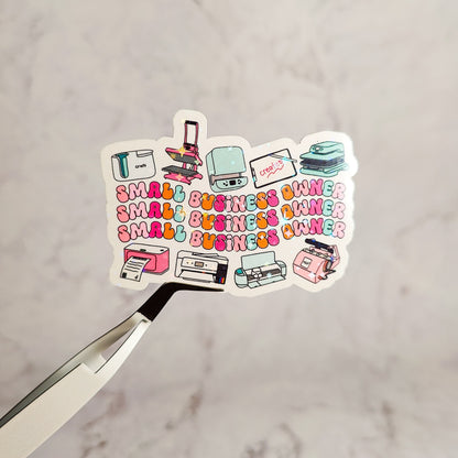 Small Business Owner Holographic Sticker