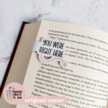You Fell Asleep And You Were Right Here Mini Magnetic Bookmark