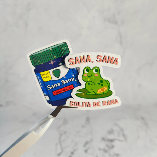 Sana Sana Colita De Rana Holographic Sticker