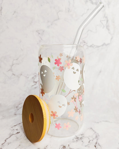 Spring Ghosts Glass Coffee Cup