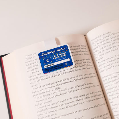 Library Card Magnetic Bookmarks