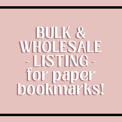 Bulk and Wholesale Paper Bookmarks