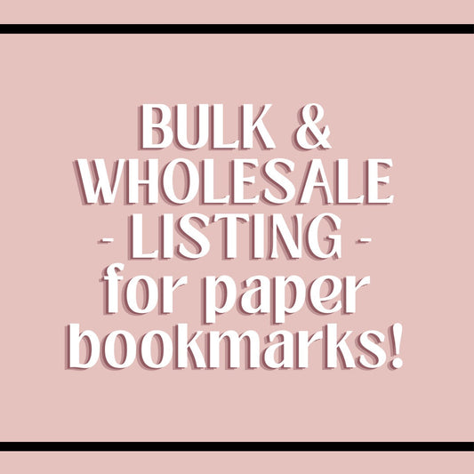 Bulk and Wholesale Paper Bookmarks