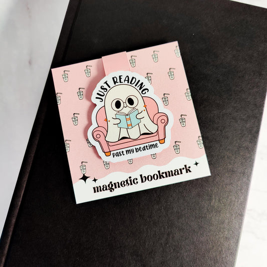Just Reading Past My Bedtime Magnetic Bookmark
