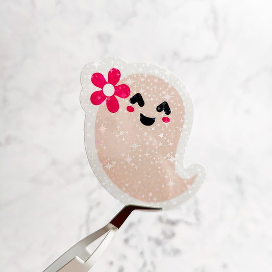 Spring Ghost Holographic Sticker