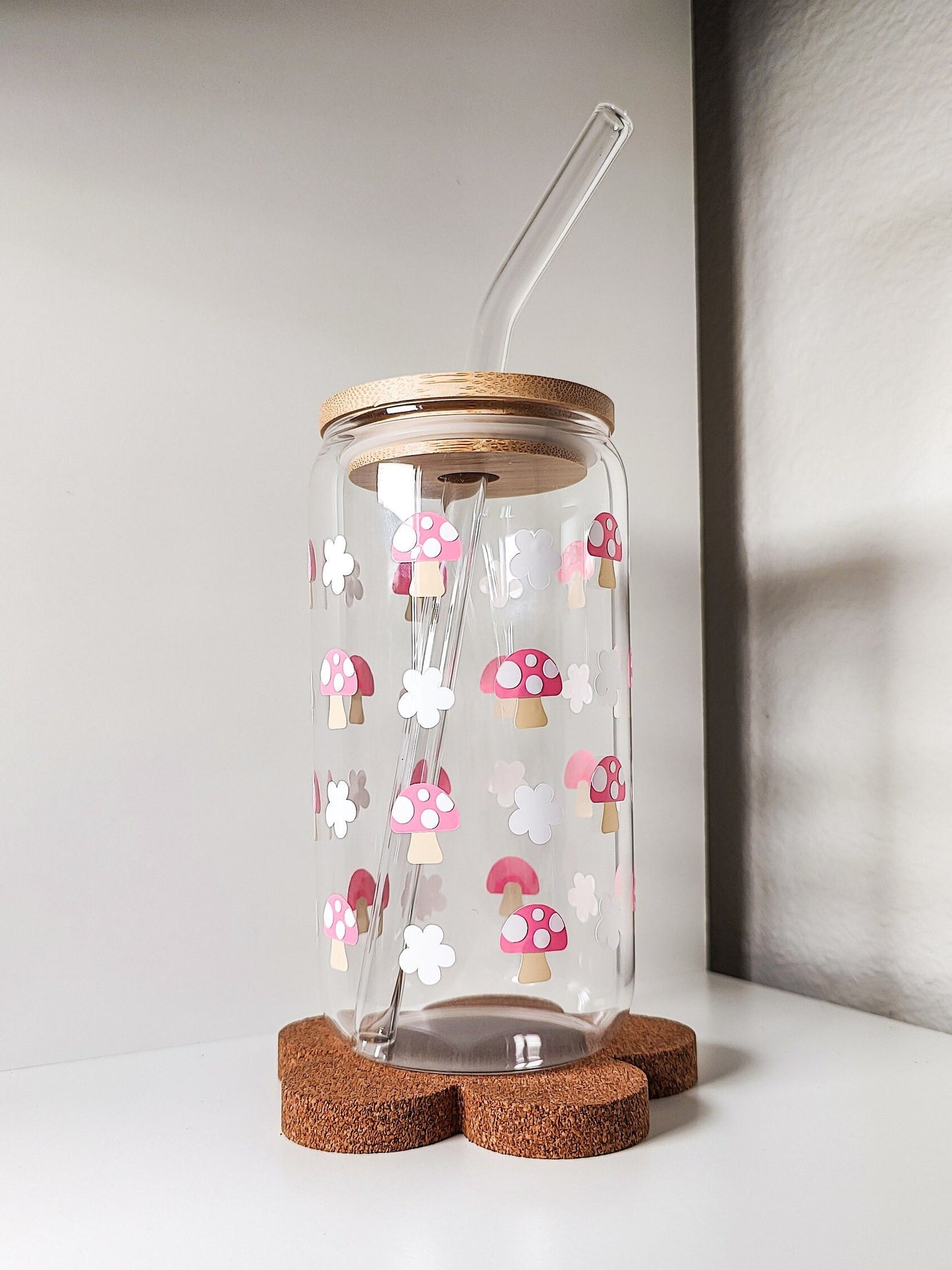 Mini Mushroom Glass Cup