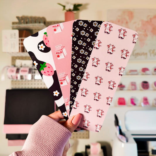 Strawberry Milk Bookmark Bundle Double Sided Bookmarks