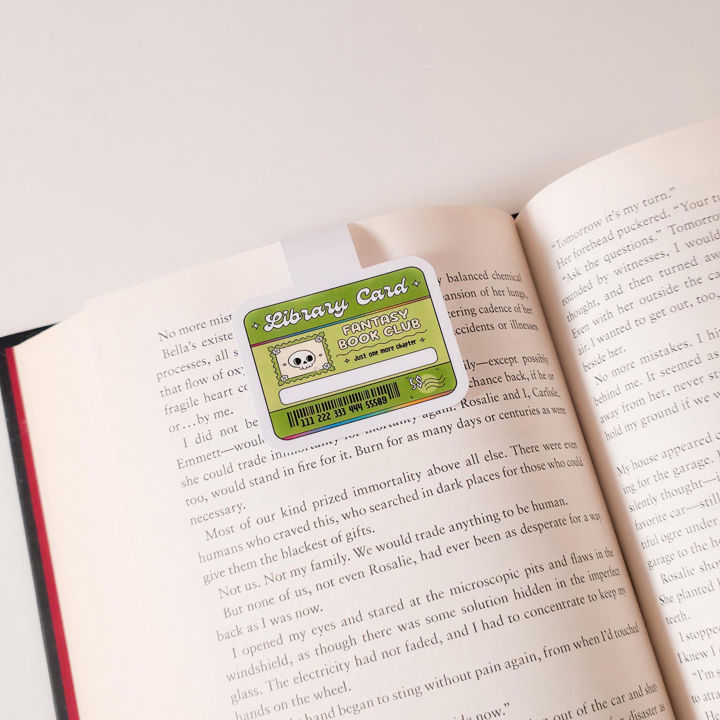 Library Card Magnetic Bookmarks