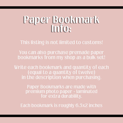 Bulk and Wholesale Paper Bookmarks