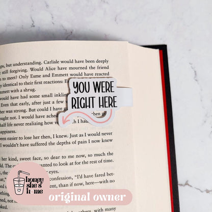 You Fell Asleep And You Were Right Here Mini Magnetic Bookmark