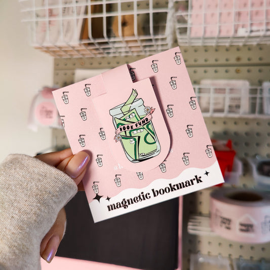 Book Fund Jar Magnetic Bookmark