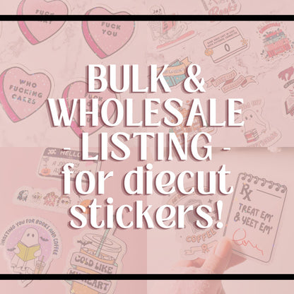 Bulk and Wholesale Diecut Holographic Stickers