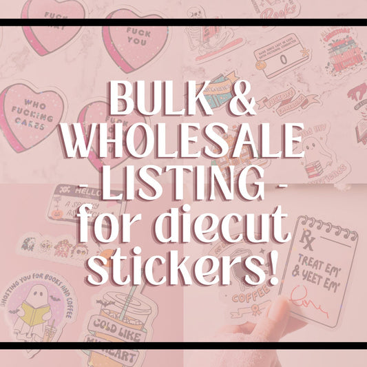 Bulk and Wholesale Diecut Holographic Stickers