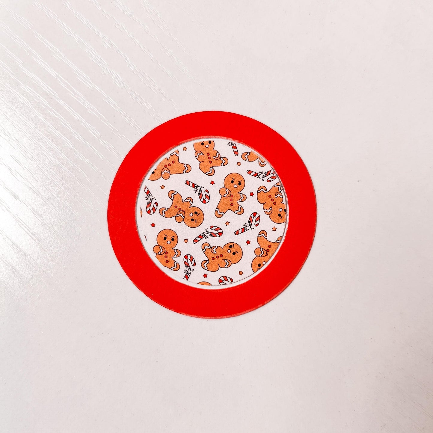 Christmas Winter Grip Sticker Pack, Tablet and Kindle Decor, Cell Phone Case Patches, Phone Grip Decal Accessories, Gingerbread and Snowmen