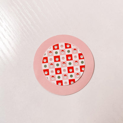 Christmas Winter Grip Sticker Pack, Tablet and Kindle Decor, Cell Phone Case Patches, Phone Grip Decal Accessories, Gingerbread and Snowmen