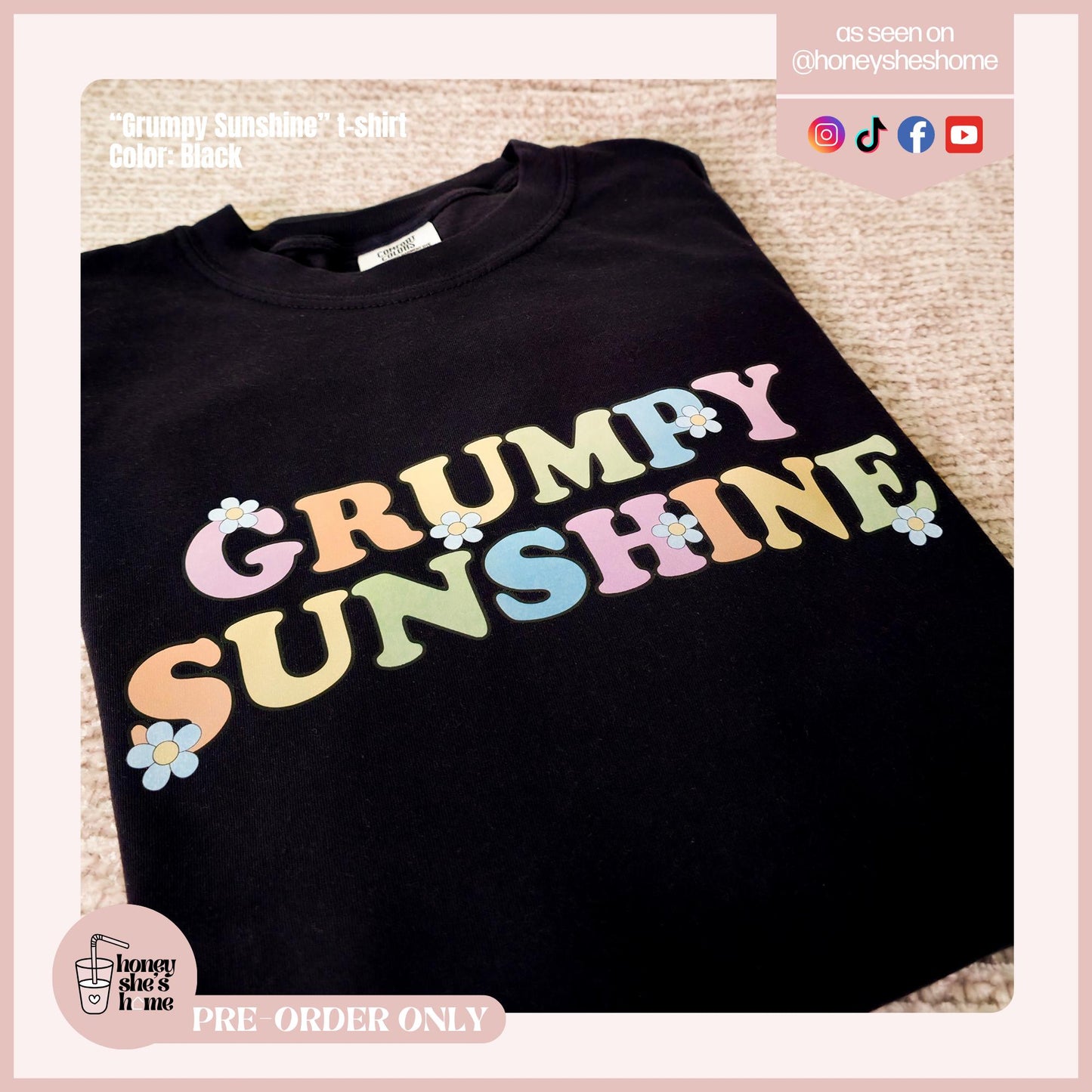 Grumpy Sunshine Crewneck, Bookish Crew, Cute Romance Trope Sweater, Enemies To Lovers Reader, Booktok Aesthetic, Book Bestie Gift