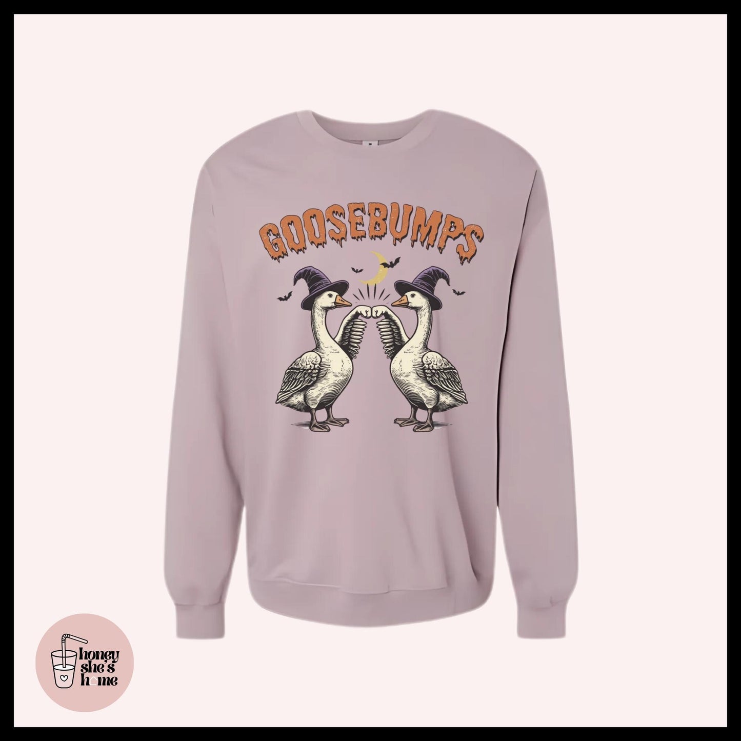 Goosebumps Crewneck, Halloween Animals Sweater, Cute Falloween Sweatshirt, Comfy Fleece Soft Crew, Spooky Seasonal Gift