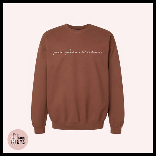 It's Pumpkin Season Crewneck, Pumpkins Sweater, Cute Falloween Sweatshirt, Comfy Fleece Soft Crew, Fall Seasonal Gift