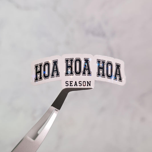 Hoa Hoa Hoa Holographic Sticker, Trendy Water Resistant, Trendy Fall, Vampire Fangirl, Bookworm Gift