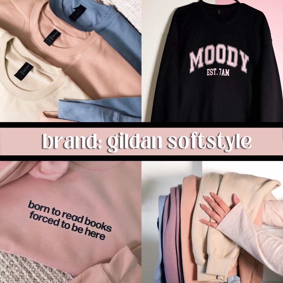 Bulk and Wholesale Crewnecks, Comfy Fleece Soft Crew, Gildan Softstyle, Custom and Personalized, Sizes: S-4XL