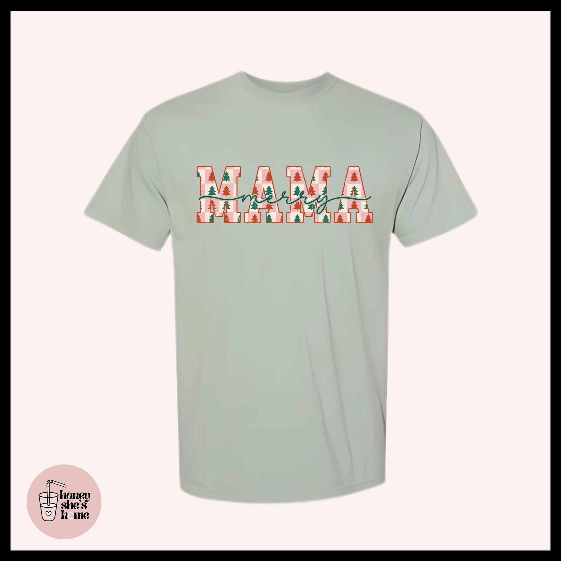 Merry Mama T-shirt: Casual Christmas Cotton Tee