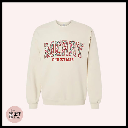 Merry Christmas Crewneck: Cute Christmas Sweatshirt