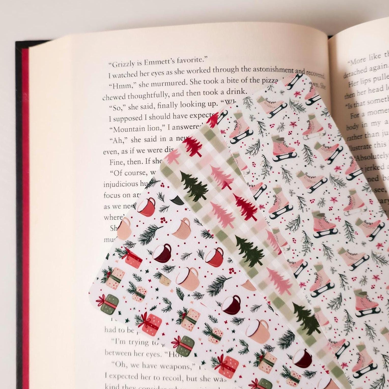 Holiday Bookmark Set: Double-Sided Laminated Paper Bookmark