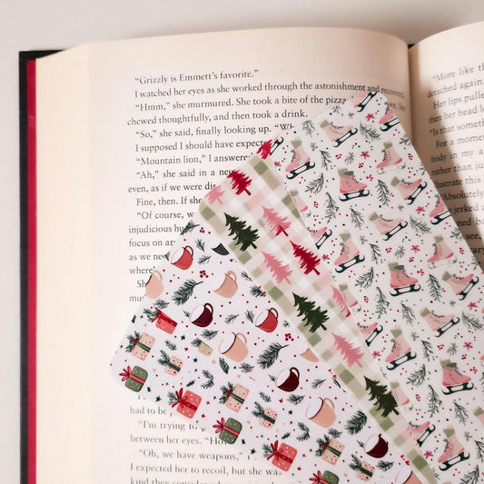 Holiday Bookmark Set: Double-Sided Laminated Paper Bookmark