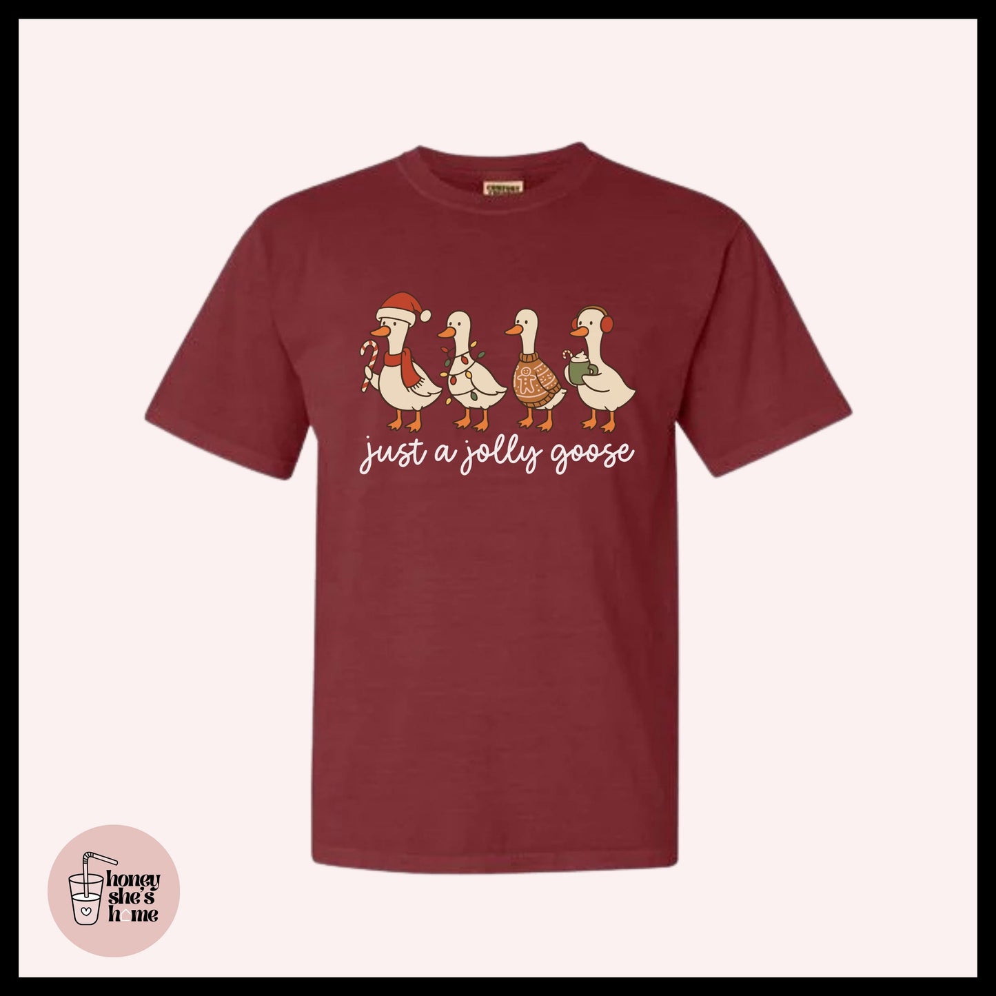 Jolly Goose T-Shirt: Christmas Animal Lover, Soft Cotton Tee