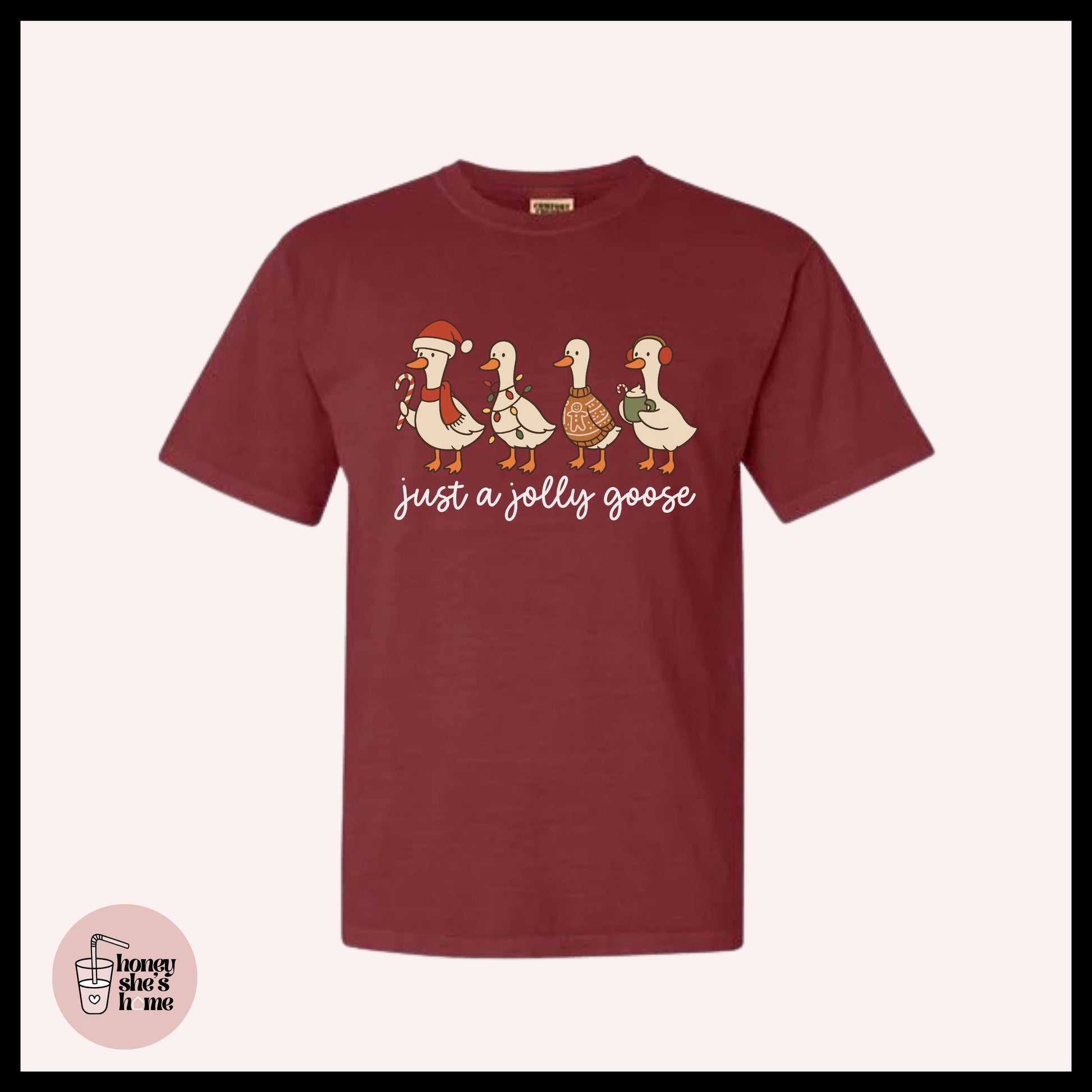 Jolly Goose T-Shirt: Christmas Animal Lover, Soft Cotton Tee