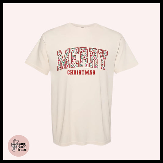 Merry Christmas T-shirt: Cute Casual Soft Cotton Tee