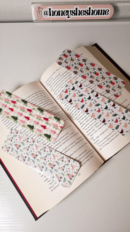 Holiday Bookmark Set: Double-Sided Laminated Paper Bookmark