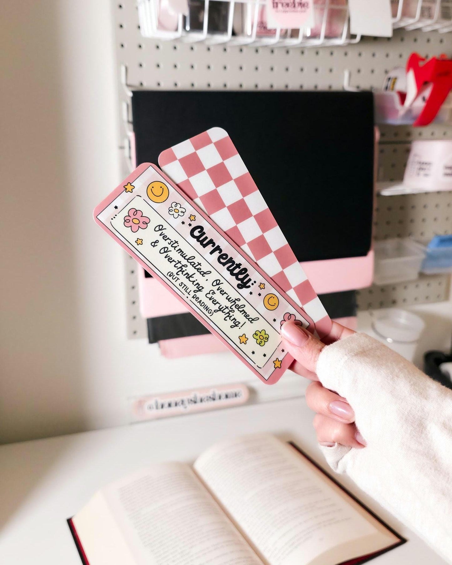 The Burnout Bundle, Overstimulated Mental Health Stickers + Bookmarks, Cozy Bookish Self Care Gift, Funny Sarcastic Sticker Pack