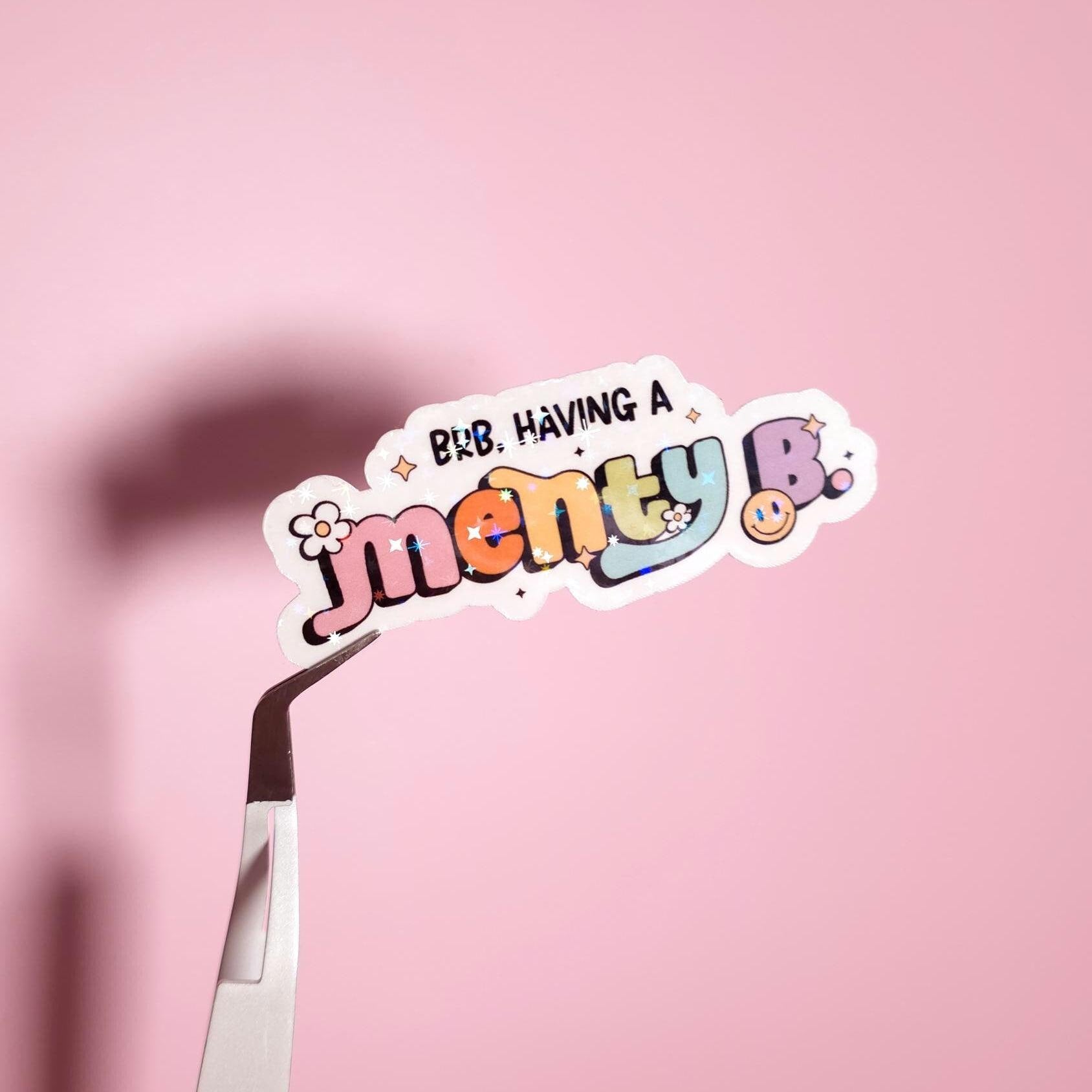 The Burnout Bundle, Overstimulated Mental Health Stickers + Bookmarks, Cozy Bookish Self Care Gift, Funny Sarcastic Sticker Pack