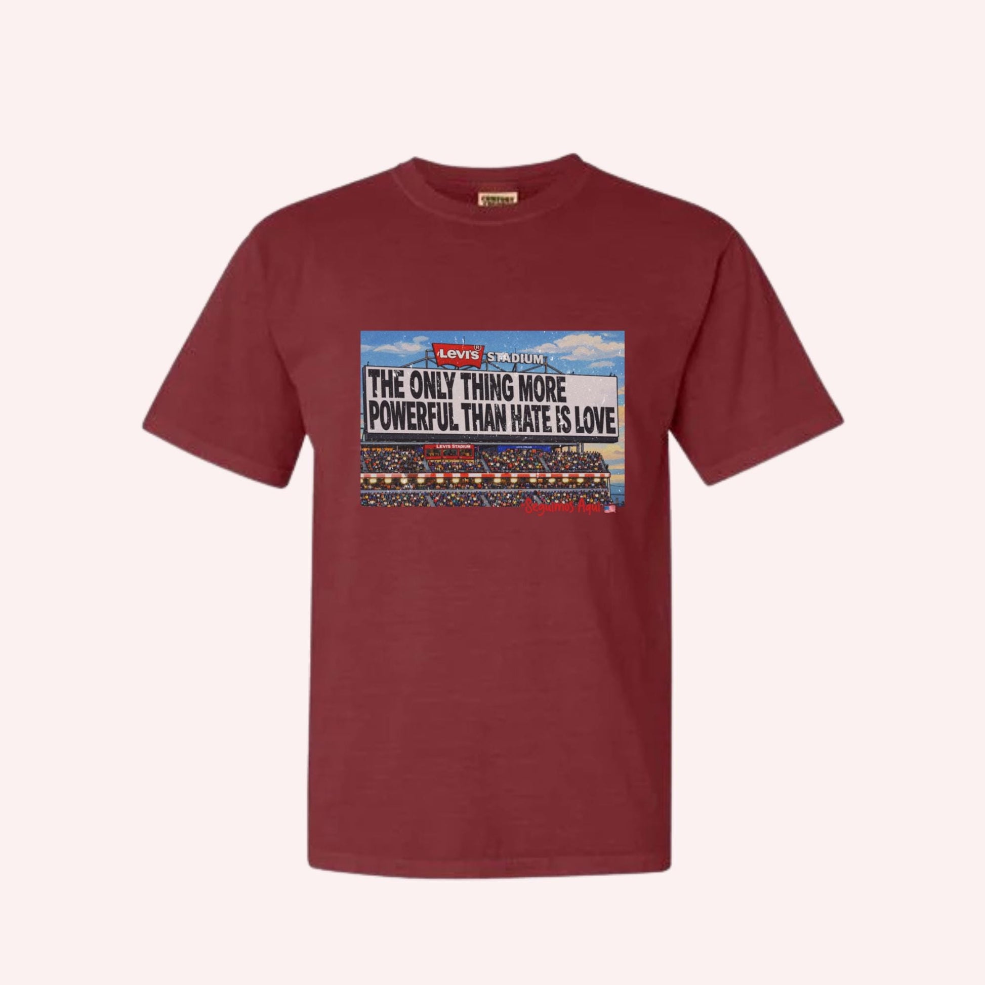 The Only Thing More Powerful Than Hate Is Love T-shirt: Human Rights, Uplifting Stadium Quote