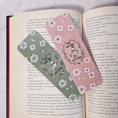 Read Your Bible Silly Goose Bookmark | Funny Faith Gift | Reading Accessory | Religious Bookmark