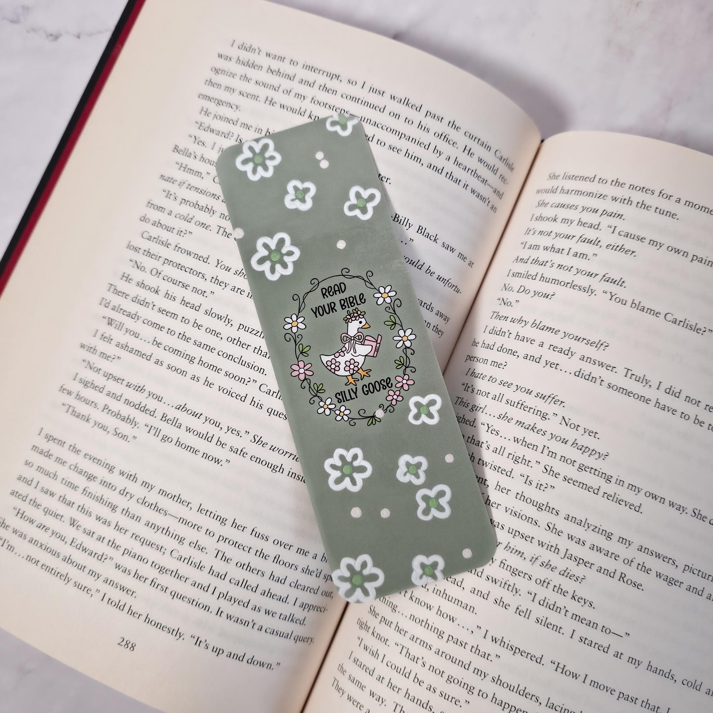 Read Your Bible Silly Goose Bookmark | Funny Faith Gift | Reading Accessory | Religious Bookmark