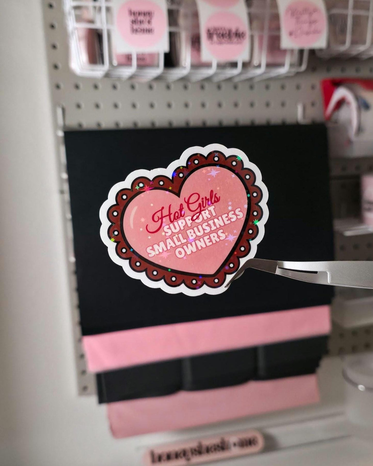 Hot Girls Holographic Sticker Bundle, Book Lover Sticker Pack, Small Business Sticker, Cute Laptop Decals