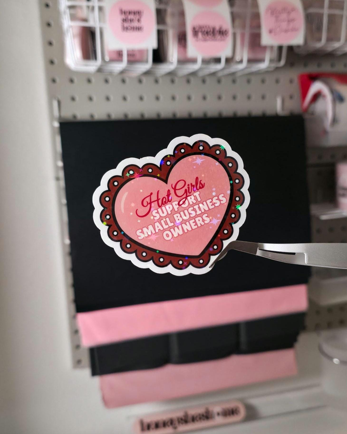 Hot Girls Holographic Sticker Bundle, Book Lover Sticker Pack, Small Business Sticker, Cute Laptop Decals