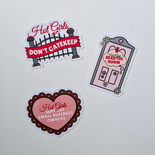 Hot Girls Magnets, Holographic Refrigerator Bundle, Funny Kitchen Decor, Small Business Gift, Book Lover Magnet Set