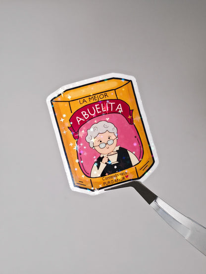 Mejor Abuelita Holographic Sticker: Mexican Hot Chocolate Decal